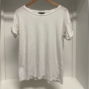 Banana Republic - White Basic T-Shirt, Small